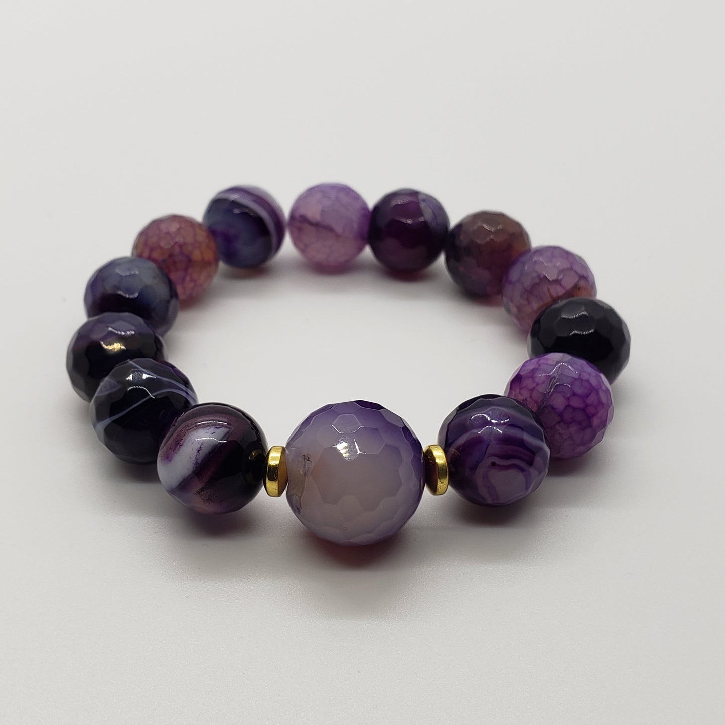 Purple Druzy Tassel