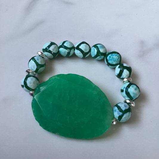 Green Agate Slab