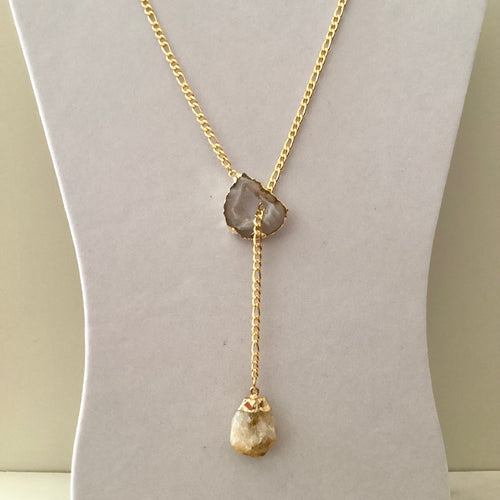 Anchor Chain - Citrine drop