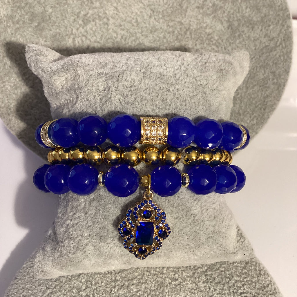 Sapphire Blue and Gold stack