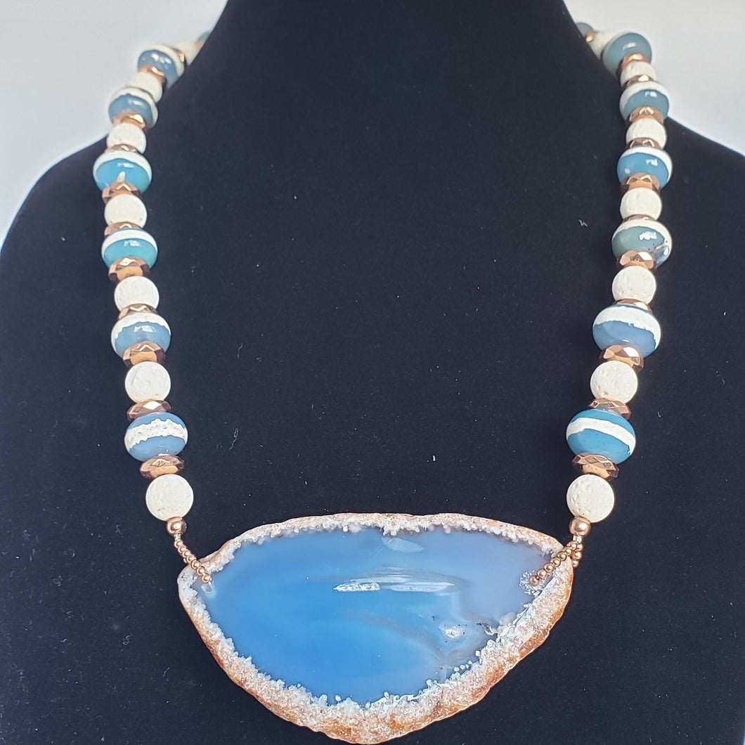 Agate Slice Necklace