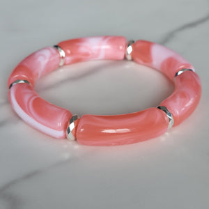 Acrylic tube bracelets